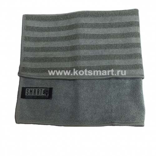 Салфетка Макси Плюс, серая, 32х31, Белый кот Смарт